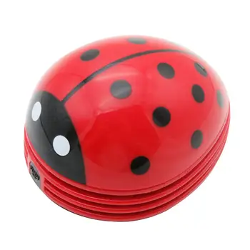 

Cute Mini Ladybug Vacuum Cleaner Desktop Coffee Table Keyboard Strawberry Vacuum Cleaner Dust Collector For Home Office Plastic