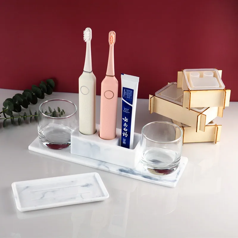 

DIY Storage Rack Toothbrush Box Mouth Cup Silicone Mold Jewelry Fillings Pendant Accessory Charms Handmade Epoxy Resin Mould Art