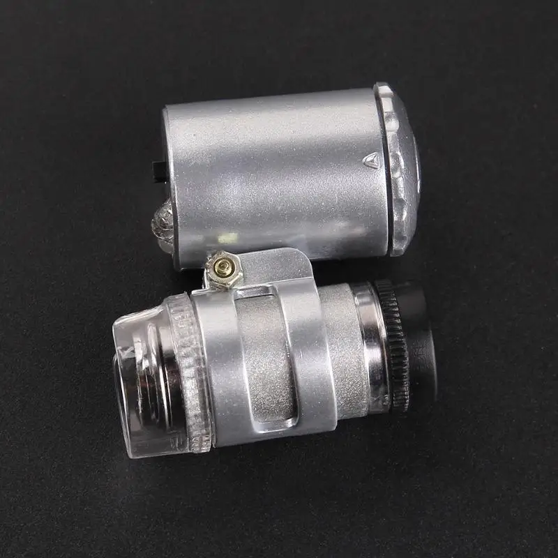 60x ручной мини-микроскоп Лупа ювелира Лупа практичный светодиодный тренд света бытовые оптические измерительные приборы