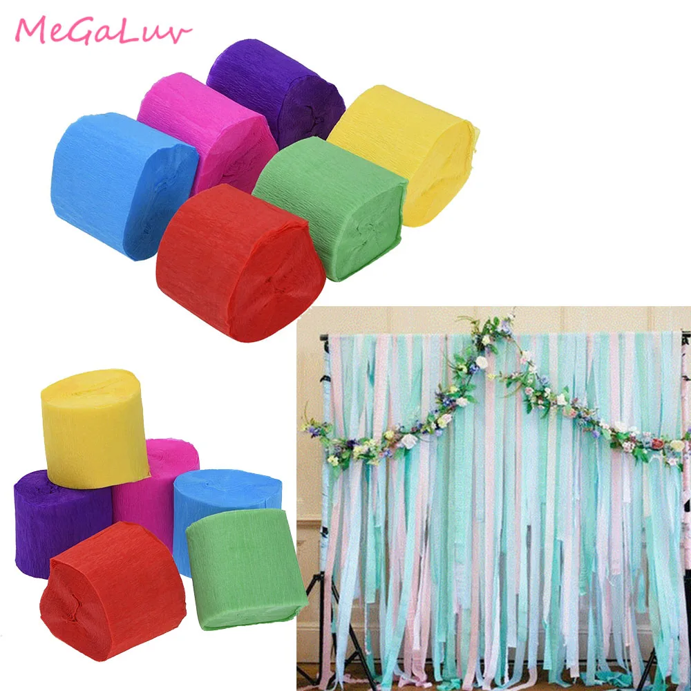 Креп бумага 5 см * 9 м/25 м Оригами Crinkled Craft DIY цветочная упаковка складной