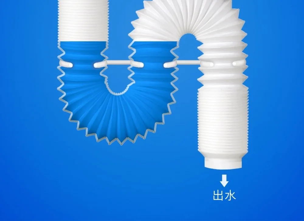 Xiaomi дезодорант Нижняя водопроводная труба умывальник дренажная труба удлиняет дезодорант продольные шланги сантехнические кухонные раковины
