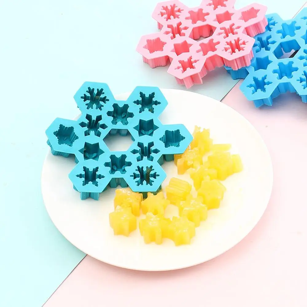 Christmas Snowflake Ice Cube Chocolate Silicone Mould 12 Geometry 6 Different Style Snowflake Mould