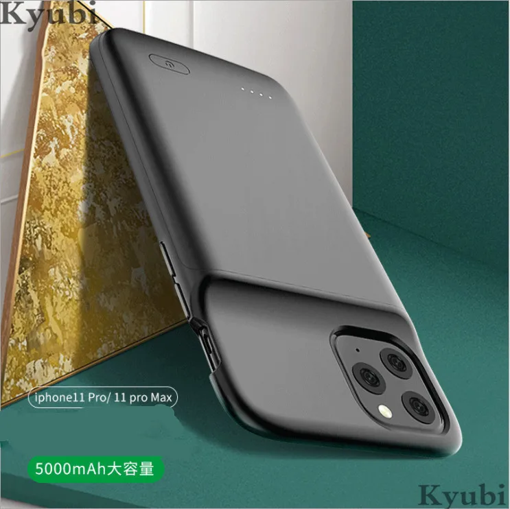 4800 мАч ультра тонкий чехол для зарядного устройства для iphone 11 Pro внешний портативный беспроводной зарядный чехол для iphone 11 Pro 2 в 1