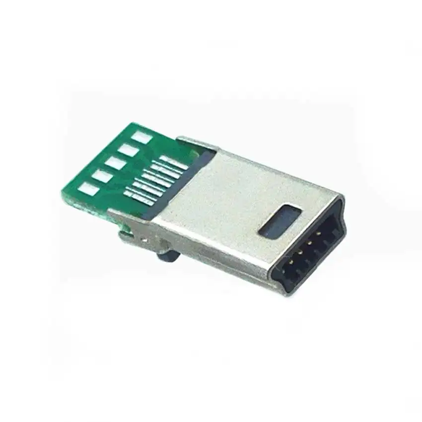 Cltgxdd 1PCS Mini 10 Pin Male USB Data Cable Connector Mini USB 10P Plug Socket Charging Adapter W/ PC Board