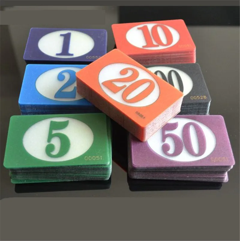 30 шт. Высокое качество 85*54 мм прозрачный матовый маджонг чип пластиковые казино покерные фишки счетные карты с значением для настольных игр