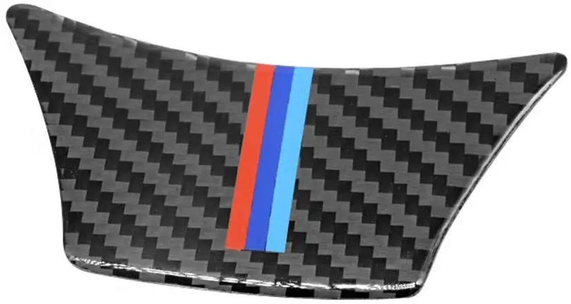 Наклейка на руль из углеродного волокна м-образный знак эмблема 3D Автомобильная