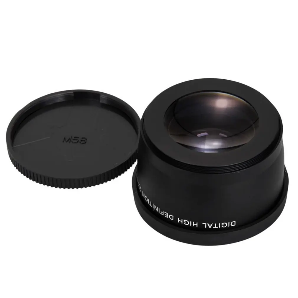 52 мм 58 мм 2.0x телеобъектив для камеры Nikon D90 D80 D700 D3000 D3100 D3200 D5000 D5100 D5200 фирменнй переходник для объектива Canon 18-55 мм DSLR камер