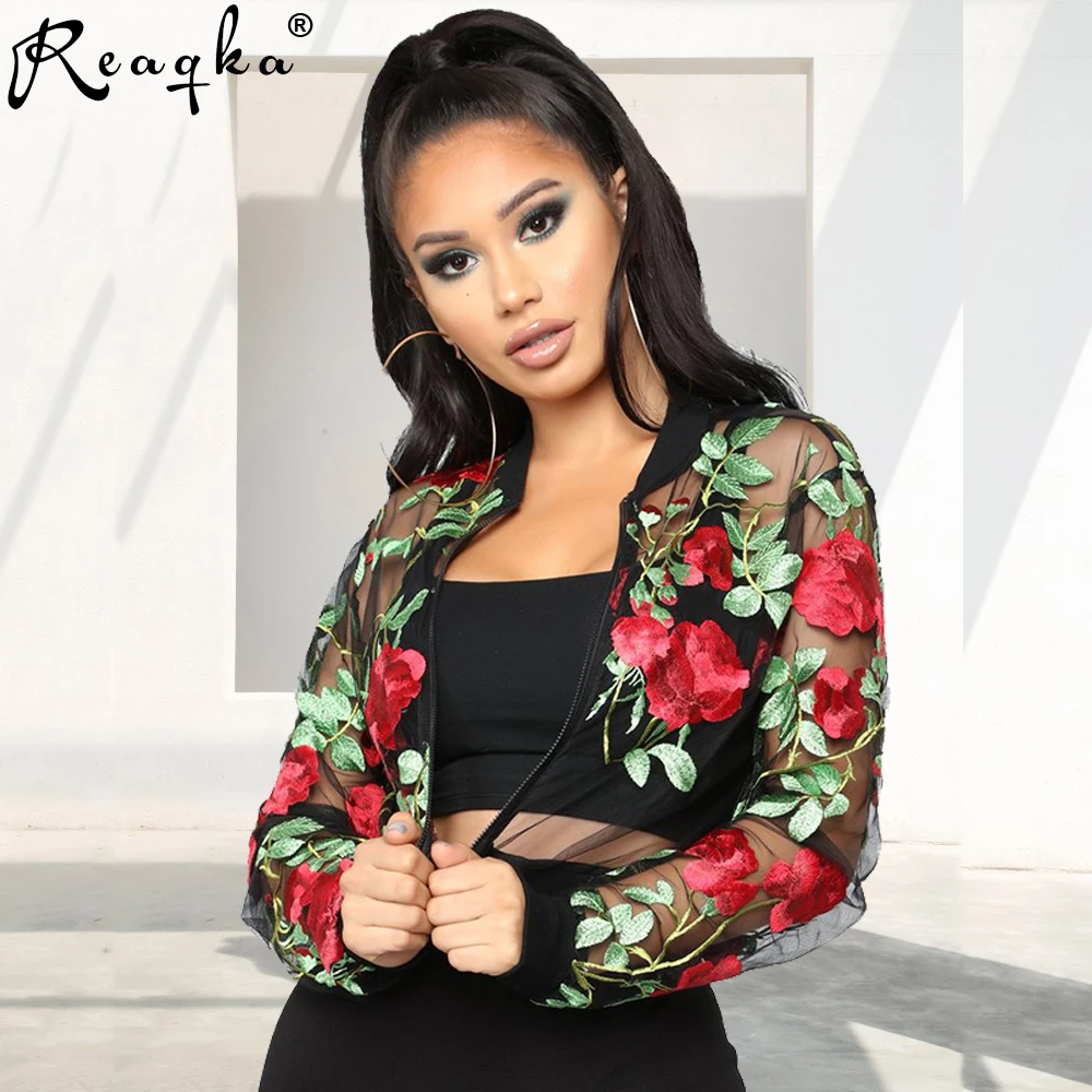 

Sexy Mesh embroidery crop top women shirts befree See Through Short cropped tank top womens bustier Nightclub woman clothes Tops