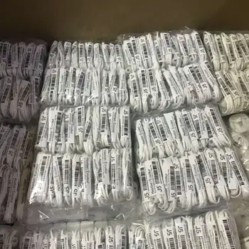 

100pcs Sasung Gaaxy S4 3.5mm Stereo Headset Earbuds Earphones with Mic&Remote Volume Control J5 In Ear stereo in-ear Headphone