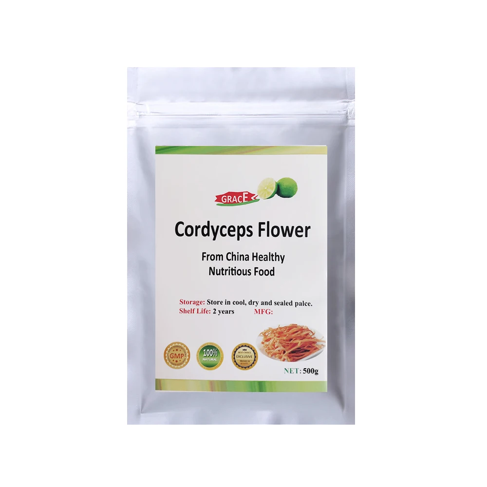 flores de Cordyceps de Mongolia interior genuina, Cordyceps Militaris gastan deliciosa sopa alimento de hongos nutric - Цвет: 500g