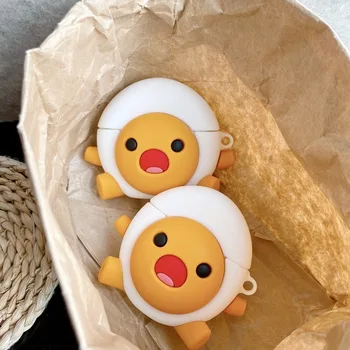 

3D Design Egg Man for Airpods 1 Case Cute for Airpod 2 Cover Cartoon for Apple Bluetooth Herdphone Cases Accessories Fanda