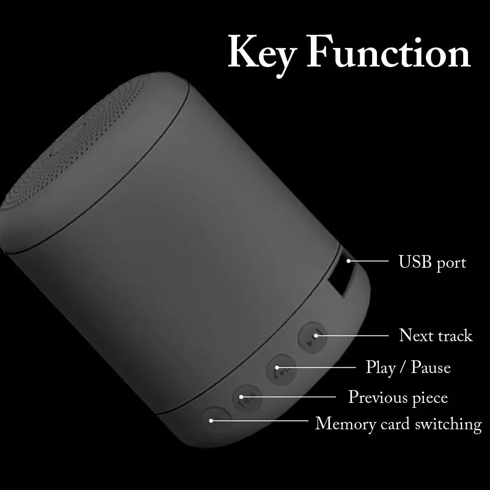 Портативная Водонепроницаемая беспроводная Bluetooth колонка с FM картой и