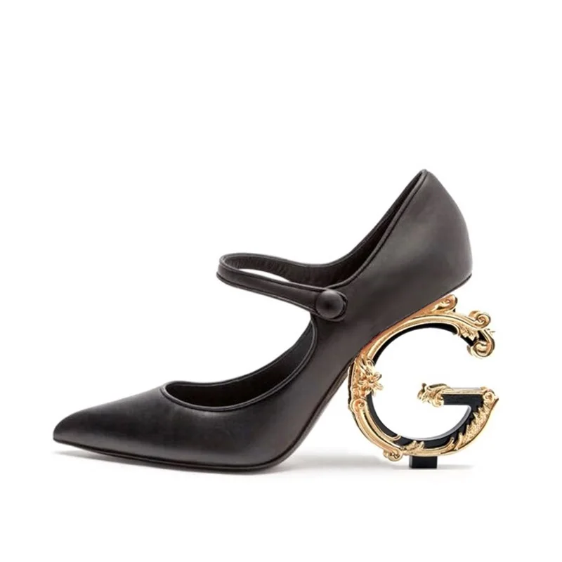 

luxury women G high heels pumps office dress shoes 2020 spring summer designer black red heels ladies party wedding bride shoes