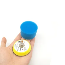 16 шт. 2 дюймов автохимия полировальные подложки комплект подушка для полировки 50 мм набор ручных инструментов в M6 вал воск буфера пены губки для автомобильных фар и т. д