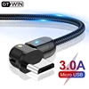 GTWIN 180 Micro USB Cable 3A Fast Charging For Xiaomi Redmi Samsung Huawei Microusb Data Cable Android Phone Micro-USB Cable ► Photo 1/6