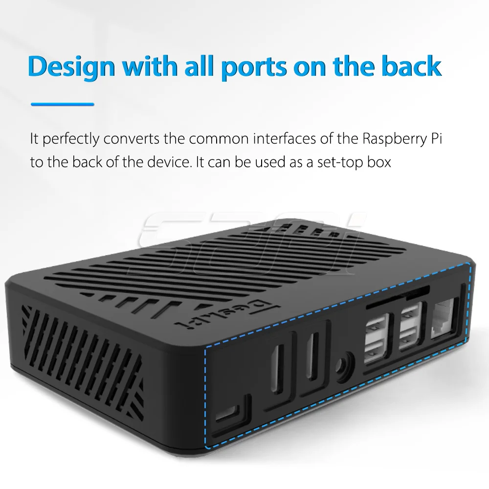 Raspberry pi Modelo b Deskpi Lite Caixa de Plástico com Placa Expansão Gpio e Pwm Ventilador Refrigeração para Raspberry pi 4b 52pi Acessórios p/ quadro de demonstração - Imagem 6