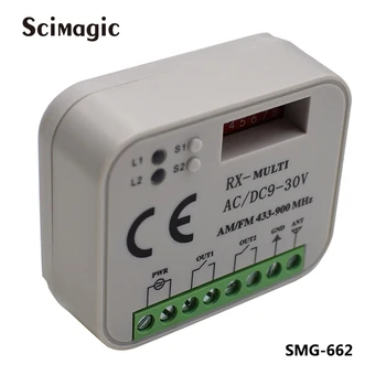 

Auto scan Multi frequency 433-900mhz frequency wireless Garage door remote control receiver