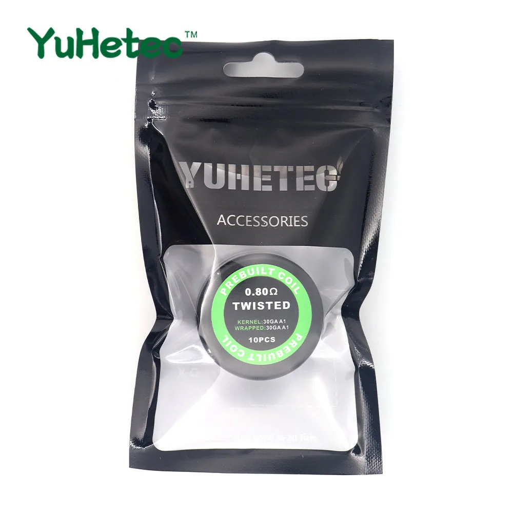 Спираль rda YUHETEC 10 шт. скрученный с сопротивлением нагреванию|Аксессуары| |