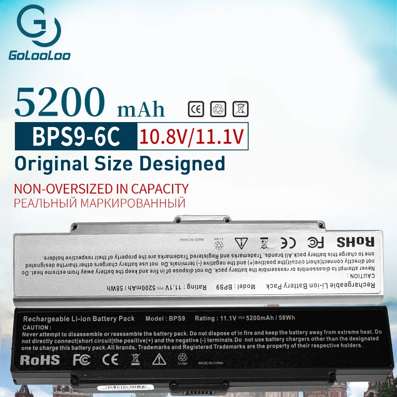 

11.1V High capacity 4400mAh Battery for Sony VGP-BPS10 VGP-BPS9 VGP-BPS9A/B VGP-BPS9/B VGP-BPS9/S VGN-AR41E VGN-AR49G