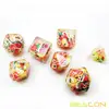 Bescon Fruit Polyhedral Dice Set, Novelty RPG Dice set of 7 5