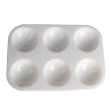 25 шт макияж товары для рукоделия Рисование художника 6 хорошо пигмент дети взрослые DIY крафт краски палитра акварельные поддоны прямоугольный поднос