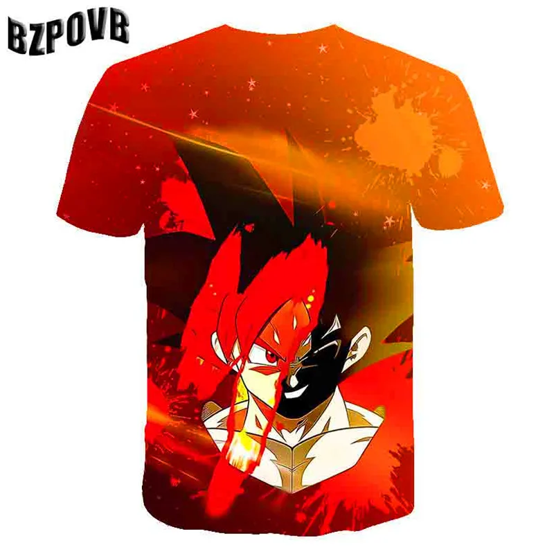 Футболка для взрослых Аниме Dragon Ball Super Saiyan, новинка, летняя Высококачественная Мужская Футболка реглан, повседневные футболки, S-6XL