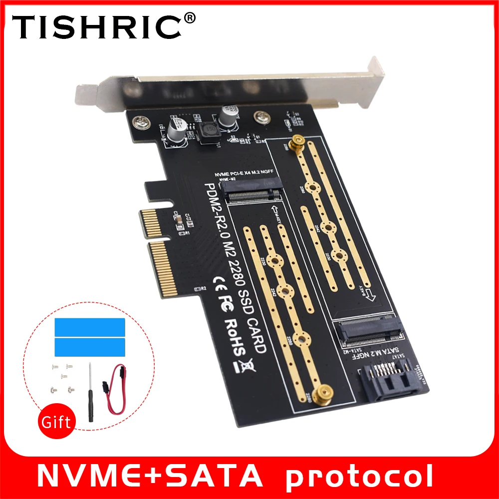 Placa Pci-Express 4X/8X/16X Para Hd Nvme M.2 Ngff Ssd - F3 - Peças para