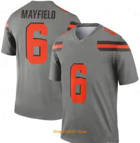 Майки 6 Baker Mayfield 13 Odell Beckham Jr 24 Nick Chubb 95 Myles Garrett 80 Jarvis Landry 21 Denzel Ward 17 Browns для мужчин и молодежи - Цвет: 1