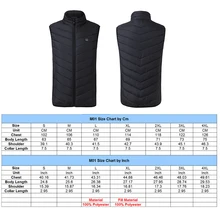 Унисекс USB Подогрев куртка теплая зимняя теплая обогреваемая одежда женская зимняя куртка с подогревом Рыбалка Пеший Туризм жилет Dropship