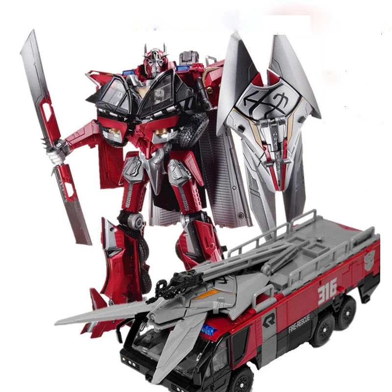 HSB трансформация KO Sentinel Prime Commande фильм темная Луна Leader Fire Truck Mode фигурка робота