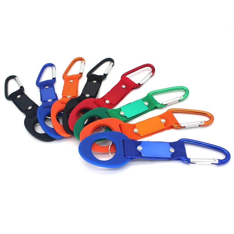 

1*Portable Water Bottle Hanging Buckle Silicone Chain Hook Holder Lock Clip For Outdoor Camping Perfect for 2.5cm Bottle head