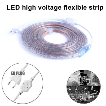 

220 V Light Strip LED Strip LED String Party Home Decor Bathroom Waterproof Kitchen Flexible Super Bright