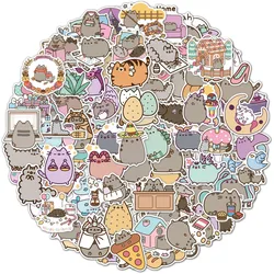 10/30/50/100pcs Dessin Animé Mignon Chunky Chat Autocollants Enfants Jouet Stickers Ordinateur Portable Réfrigérateur Téléphone Bouteille D'eau Papeterie Autocollant Décoratif 