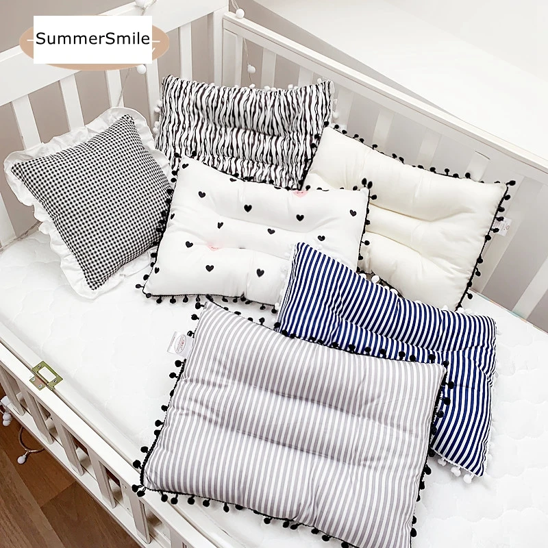 INS Nordic Style Cotton Children's Pillow Neck Protection 1-3-5 Years Old Multifunctional Kids 30*40cm | Мать и ребенок
