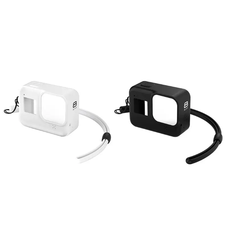 Силиконовый защитный чехол для корпуса с ремешком для камеры gopro Hero 8 A5YA