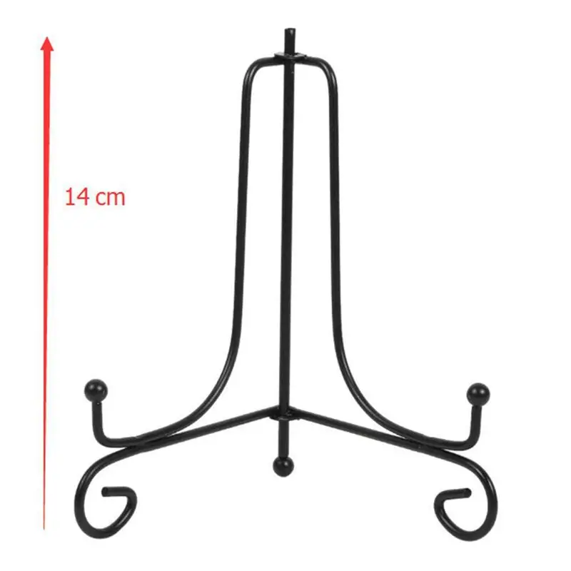 4 Упак.) 6 дюймов железный Стенд дисплея, черный железный мольберт плиты дисплей фото держатель стенд, дисплей s фоторамки, кулинарные книги, Декор
