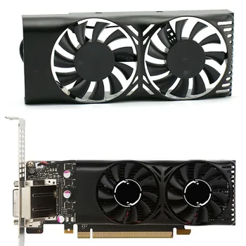

For MSI GeForce GTX 1050 2GT LP Cooling Fan Graphics Card Cooler with Housing Replacement Accessories