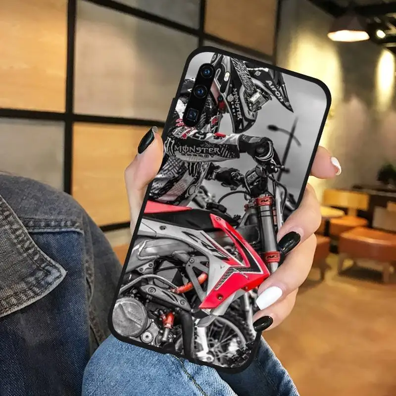 Huawei dustproof case Motorcycle Motocross Cross Phone Case Funda For Huawei P9 P10 P20 P30 Lite 2016 2017 2019 plus pro P smart silicone case for huawei phone