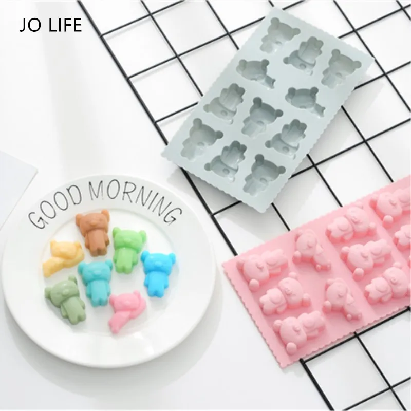JO LIFE мультфильм Медведь силиконовая форма для торта печенья шоколада конфет
