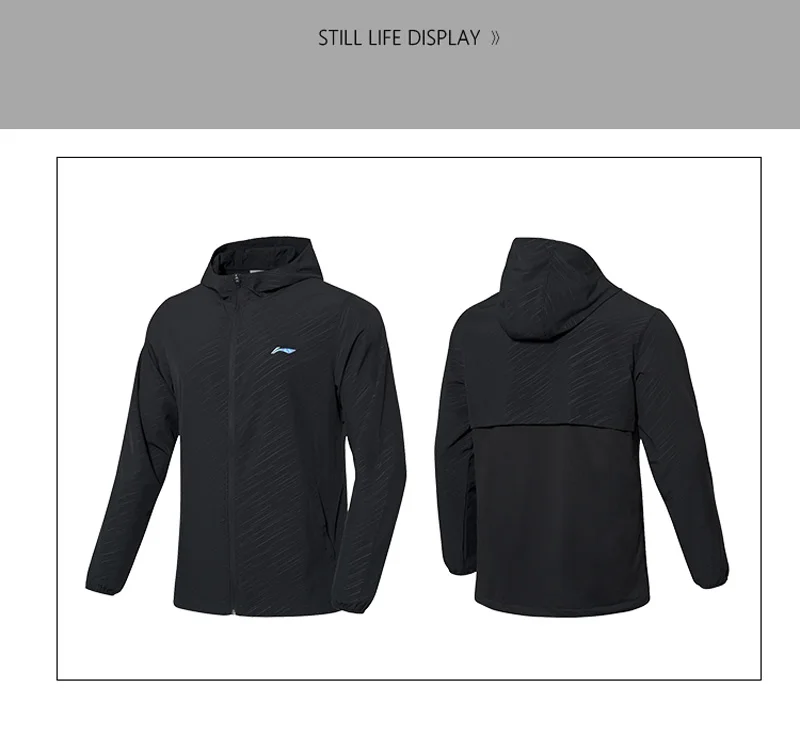 Li-Ning мужская куртка для бадминтона, дышащая, 91.1% полиэстер, 8.9% спандекс, подкладка, спортивное пальто AFDP483 MWF405