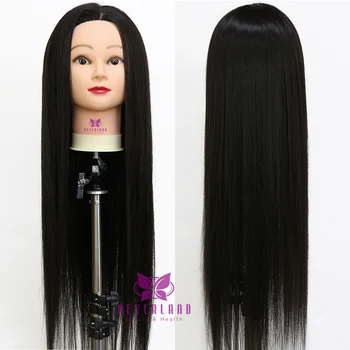 

26 Inch Mannequin Head Wig Head Hairstyles Braiding Dummy Doll Hairdressing Head for Hairdresser Training Head with Clamp
