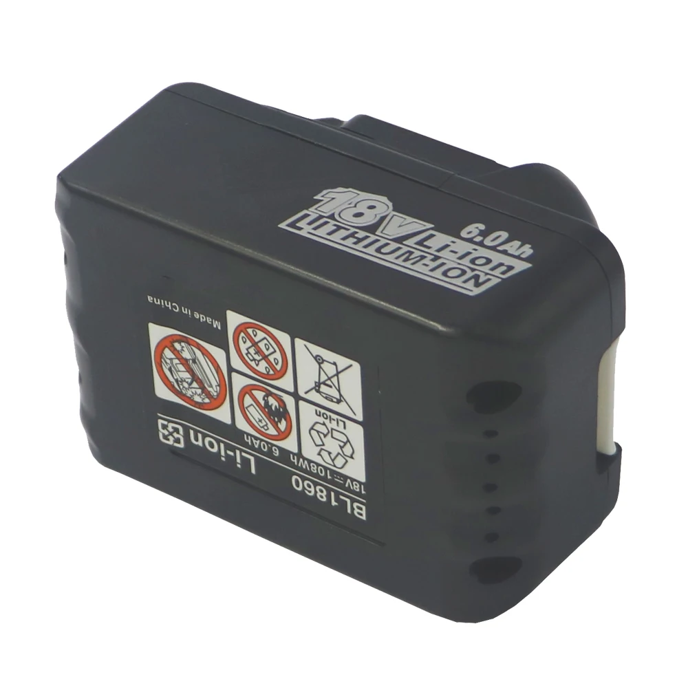 Dvisi 2pcsX18V 6000Mah литий ионный аккумулятор + USB зарядка Adap для makita bl1840 bl1860 bl1850 запасная