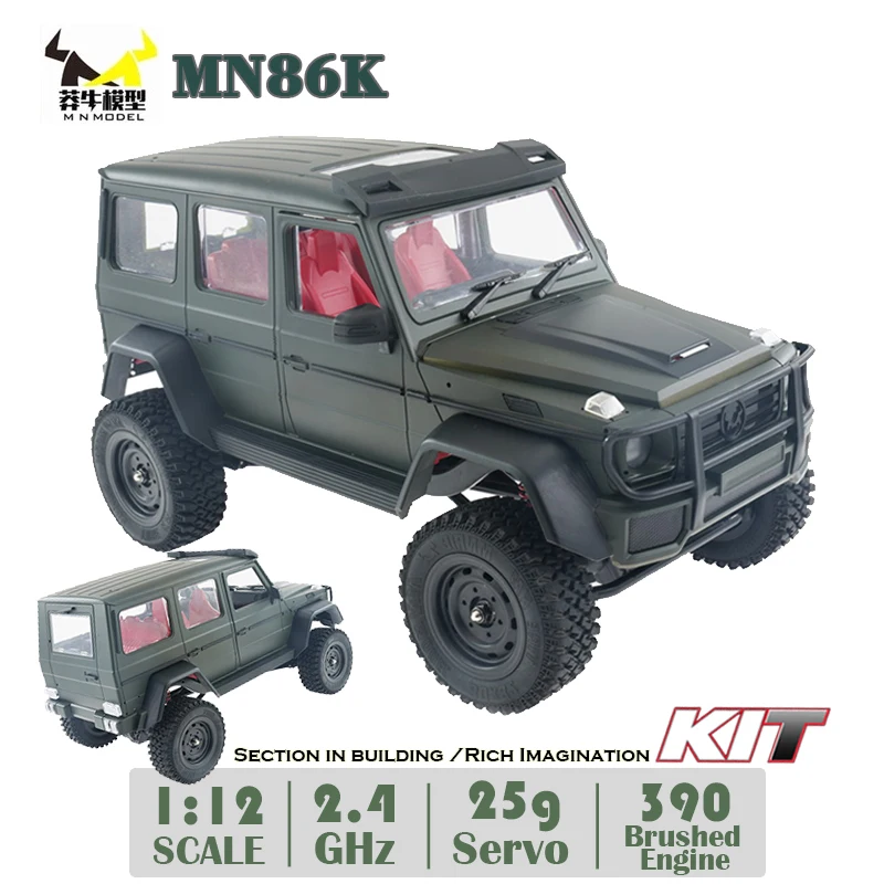 

Комплект MN86K 1:12 MN Car 2,4G 4WD в разобранном виде G500 230 мм Колесная база гусеничный внедорожник 1/12 WPL MN машинка на радиоуправлении DIY 390 матовый мотор
