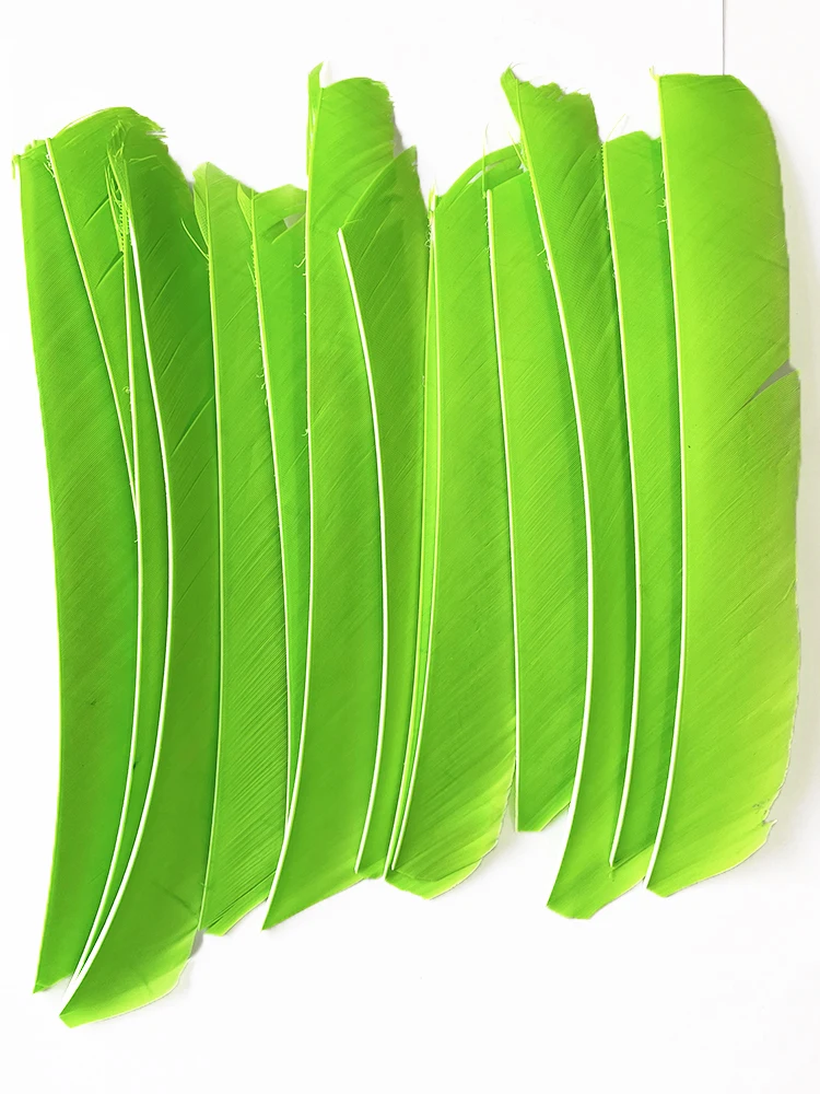 50Pcs 7-10Inch Archery Arrow Fletching Full Length No Cut Colored Turkey Feather for Arrow Vanes Hunting DIY Accessories RW 2