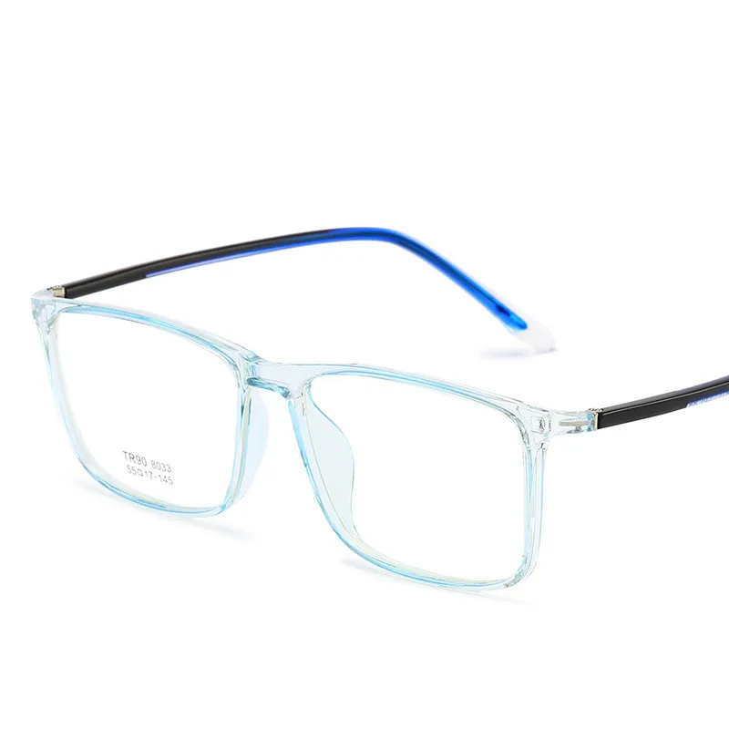 

Square TR90 Transparent Lens Clear Red Pink Blue Gray Flexible Optical Eyeglasses Unisex Rx-able Frame Oculos De Grau Feminino