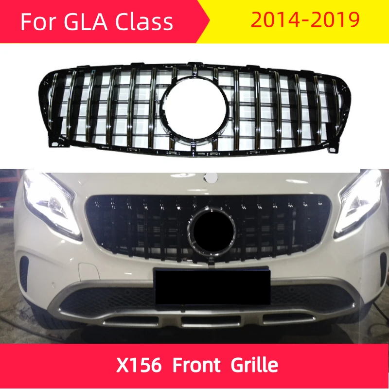 GT Передняя решетка для X156- GLA класса GLA180 GLA200 GLA260 ABS передний бампер Стайлинг автомобильной решетки