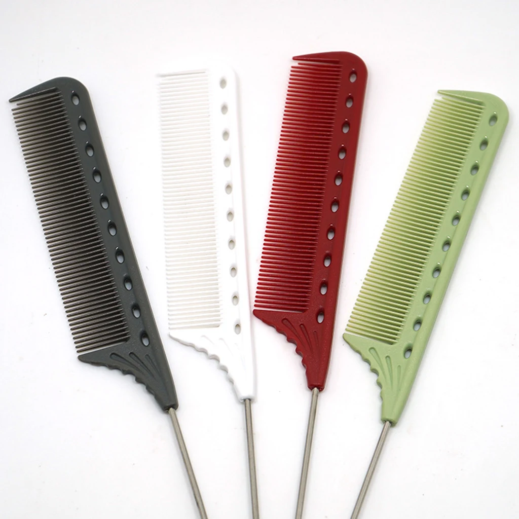 Highlight Combs Hair Salon Dye Comb For Home Salon Hair Styling Hairdressing Anti-static Fine-tooth Rat Tail Combs