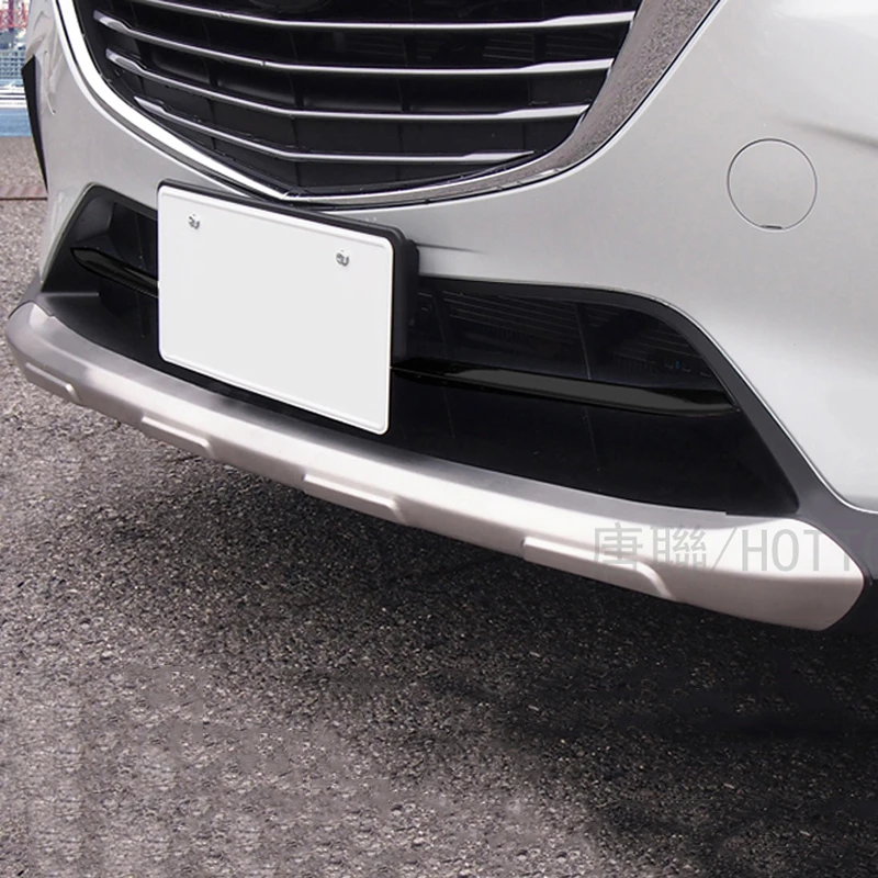 Stainless Steel Front & Rear Bumper Skid Protector Guard For Mazda CX-3 CX3 2015
