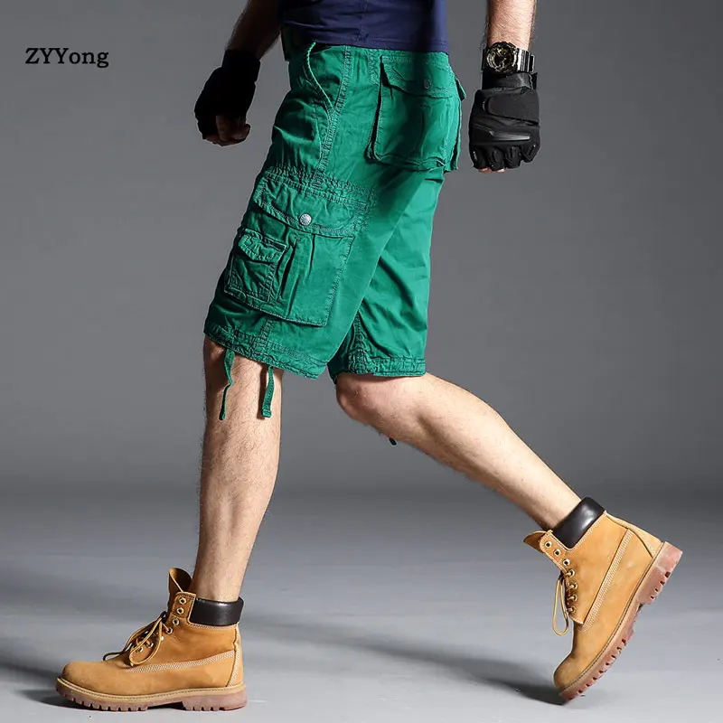 2020 Mens Military Cargo Shorts 12 Colour Brand New Army Tactical Shorts Men Cotton Loose Work Casual Short Pants Plus Size 40