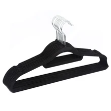 Набор из 10 нескользящих ультра-тонких вешалок для одежды для взрослых с поворотом на 360 градусов с Флокированным креплением для галстука, зубчатые плечи для галстуков для одежды